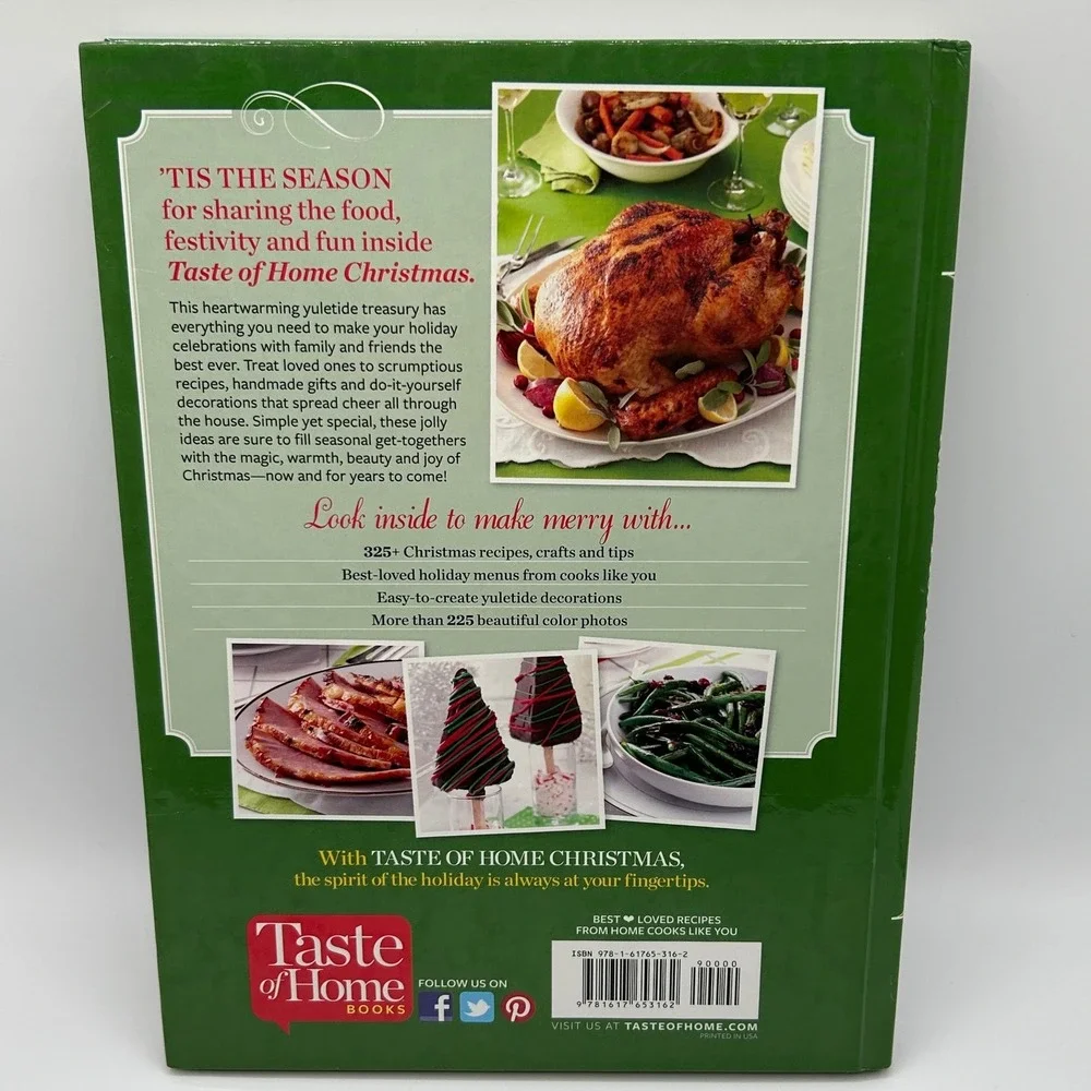 Taste of Home Christmas 2014 Hardcover Cookbook 325+ Holiday Recipes Crafts Tips